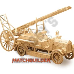 Matchbuilder Fire Engine Matchstick Model