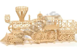 Matchitecture Gold Rush Train Matchstick Model