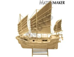 Matchmaker Chinese Junk Matchstick Model