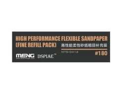 Meng Models Flexible Sand Paper 180 Grit Refill (x6)