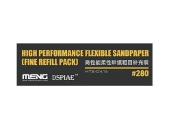 Meng Models Flexible Sand Paper 280 Grit Refill (x6)