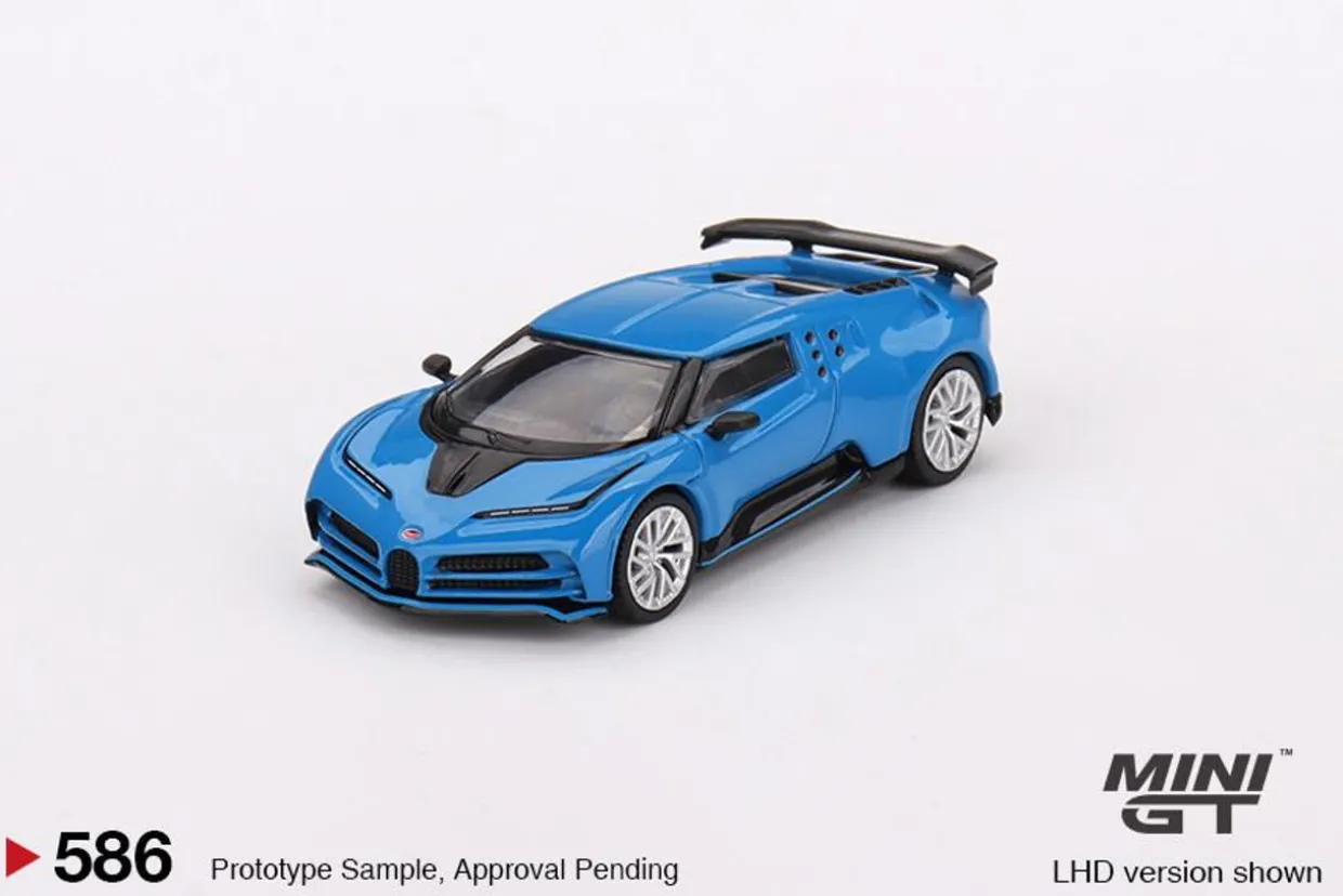 Mini GT 1/64 Bugatti Centodieci Blu Bugatti