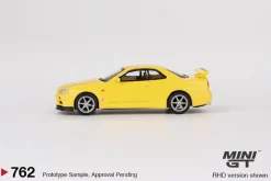 Mini GT 1/64 Nissan Skyline GT-R (R34) V-Spec Lightning Yellow