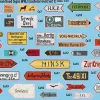 MiniArt 1/35 German Road Signs Eastern Front Set 1 Model Kit