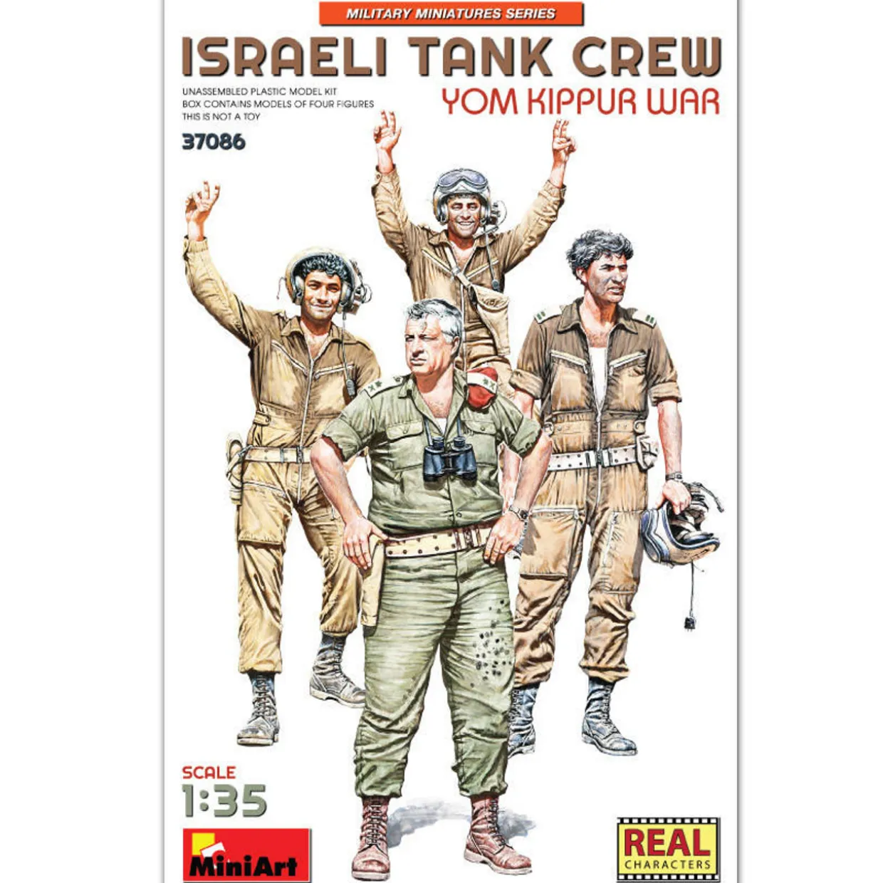 MiniArt 1/35 Israeli Tank Crew Yom Kippur War Model Figures