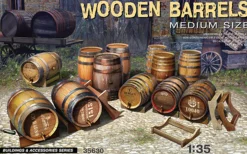 MiniArt 1/35 Medium Wooden Barrels Model Kit