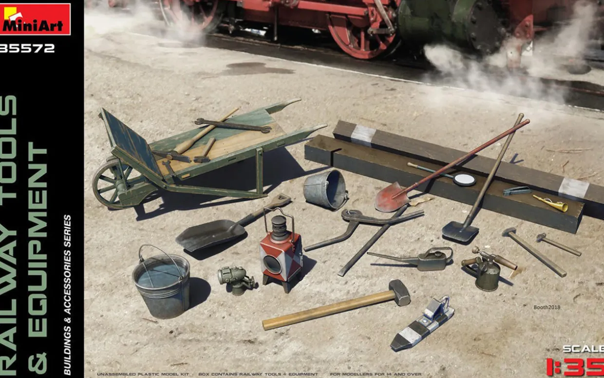 MiniArt 1/35 Railway Tools & Equipment Model Kit