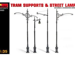 MiniArt 1/35 Tram Supports & Street Lamp