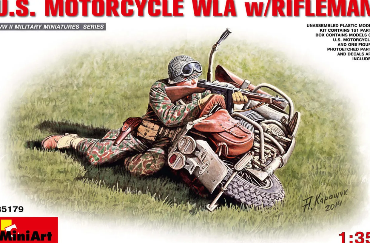 MiniArt 1/35 US Motorcycle WLA & Rifleman