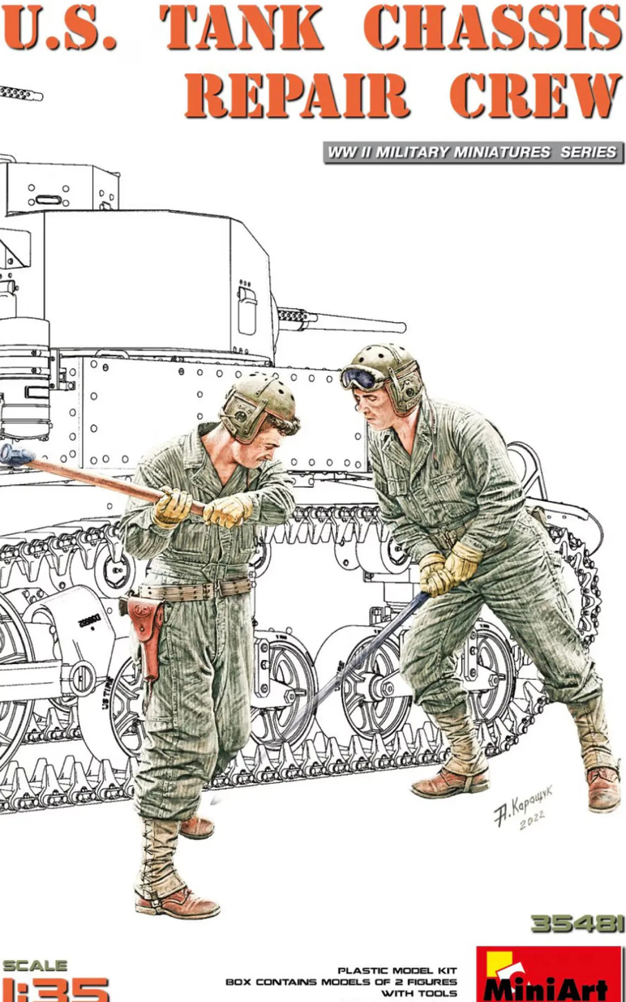 MiniArt 1/35 US Tank Chassis Repair Crew