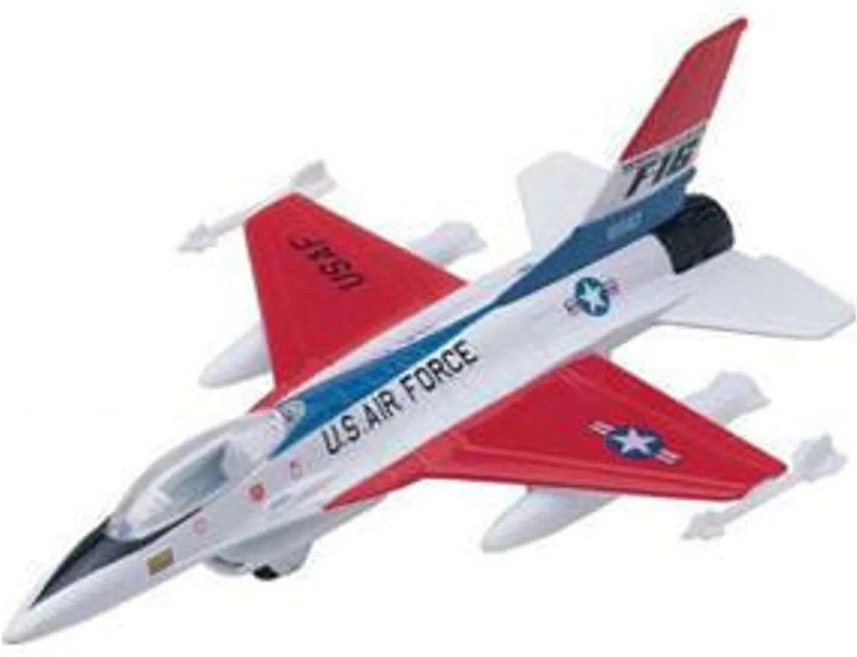 Motor Max Sky Wings F16 Falcon Diecast Aircraft Model