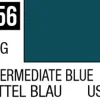 Mr Hobby Aqueous Hobby Colour 10ml 056 Intermediate Blue Semi Gloss Acrylic Paint