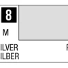 Mr Hobby Aqueous Hobby Colour 10ml 008 Silver Metallic Acrylic Paint