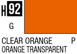 Mr Hobby Aqueous Hobby Colour 10ml 092 Clear Orange Acrylic Paint