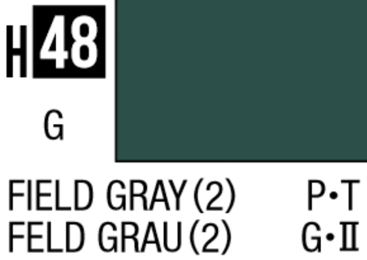 Mr Hobby Aqueous Hobby Colour 10ml 048 Field Gray 2 Gloss Acrylic Paint