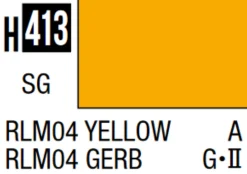 Mr Hobby Aqueous Hobby Colour 10ml 413 RLM04 Yellow Semi Gloss Acrylic Paint