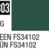 Mr Hobby Aqueous Hobby Colour 10ml 303 Green FS34102 Semi Gloss Acrylic Paint