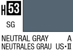 Mr Hobby Aqueous Hobby Colour 10ml 053 Neutral Gray Semi Gloss Acrylic Paint