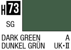 Mr Hobby Aqueous Hobby Colour 10ml 073 Dark Green Semi Gloss Acrylic Paint