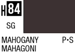 Mr Hobby Aqueous Hobby Colour 10ml 084 Mahogany Semi Gloss Acrylic Paint