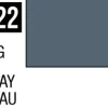 Mr Hobby Aqueous Hobby Colour 10ml 022 Gray Gloss Acrylic Paint