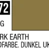 Mr Hobby Aqueous Hobby Colour 10ml 072 Dark Earth Semi Gloss Acrylic Paint
