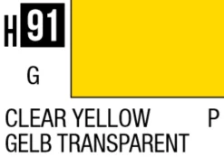 Mr Hobby Aqueous Hobby Colour 10ml 091 Clear Yellow Acrylic Paint