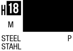 Mr Hobby Aqueous Hobby Colour 10ml 018 Steel Metallic Acrylic Paint