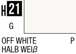 Mr Hobby Aqueous Hobby Colour 10ml 021 Off White Gloss Acrylic Paint