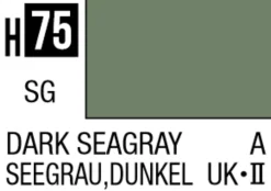 Mr Hobby Aqueous Hobby Colour 10ml 075 Dark Sea Grey Semi Gloss Acrylic Paint