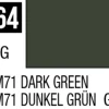 Mr Hobby Aqueous Hobby Colour 10ml 064 RLM71 Dark Green Semi Gloss Acrylic Paint