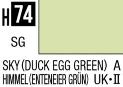 Mr Hobby Aqueous Hobby Colour 10ml 074 Sky Semi Gloss Acrylic Paint