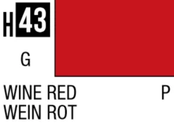 Mr Hobby Aqueous Hobby Colour 10ml 043 Wine Red Gloss Acrylic Paint