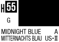 Mr Hobby Aqueous Hobby Colour 10ml 055 Midnight Blue Gloss Acrylic Paint