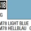 Mr Hobby Aqueous Hobby Colour 10ml 418 RLM78 Light Blue Semi Gloss Acrylic Paint