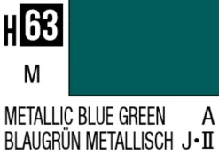 Mr Hobby Aqueous Hobby Colour 10ml 063 Metallic Blue Green Acrylic Paint