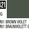 Mr Hobby Aqueous Hobby Colour 10ml 421 RLM81 Brown Violet Semi Gloss Acrylic Paint