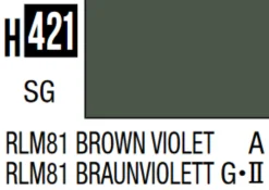 Mr Hobby Aqueous Hobby Colour 10ml 421 RLM81 Brown Violet Semi Gloss Acrylic Paint