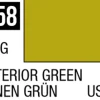 Mr Hobby Aqueous Hobby Colour 10ml 058 Interior Green Semi Gloss Acrylic Paint