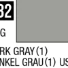 Mr Hobby Aqueous Hobby Colour 10ml 082 US Dark Gray Semi Gloss Acrylic Paint