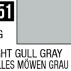 Mr Hobby Aqueous Hobby Colour 10ml 051 Light Gull Grey Gloss Acrylic Paint