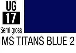 Mr Hobby Mr Colour Gundam 10ml 17 MS Titans Blue 2 Semi Gloss Acrylic Paint