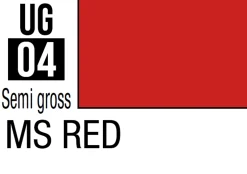 Mr Hobby Mr Colour Gundam 10ml 04 MS Red Semi Gloss Acrylic Paint