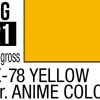 Mr Hobby Mr Colour Gundam 10ml 21 RX-78 Yellow Ver. Anime Colour Semi Gloss Acrylic Paint