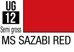 Mr Hobby Mr Colour Gundam 10ml 12 MS Sazabi Red Semi Gloss Acrylic Paint