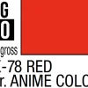 Mr Hobby Mr Colour Gundam 10ml 20 RX-78 Red Ver. Anime Colour Semi Gloss Acrylic Paint