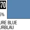 Mr Hobby Mr Colour 10ml 370 Azure Blue Semi Gloss Acrylic Paint