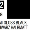 Mr Hobby Mr Colour 10ml 092 Black Semi Gloss Acrylic Paint