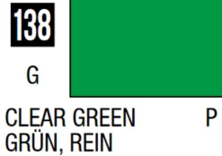 Mr Hobby Mr Colour 10ml 138 Clear Green Gloss Acrylic Paint