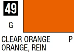 Mr Hobby Mr Colour 10ml 049 Clear Orange Gloss Acrylic Paint